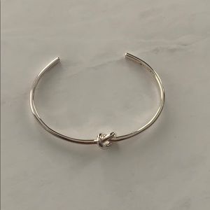 Silver knot bracelet